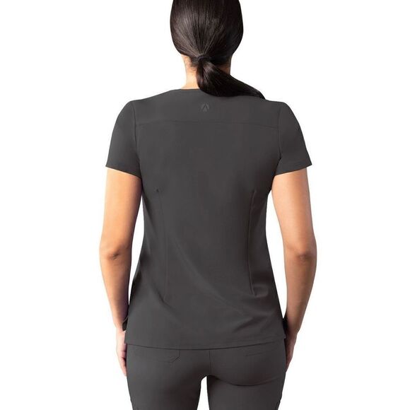 Adar Women's Modern V-Neck Scrub Top Addition Collection XXS - Picture 2 of 7